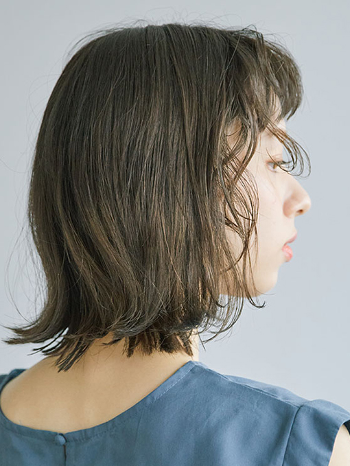 クセ毛風 こなれボブ