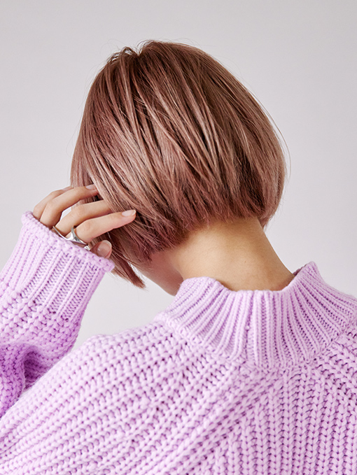 内巻きショートボブ