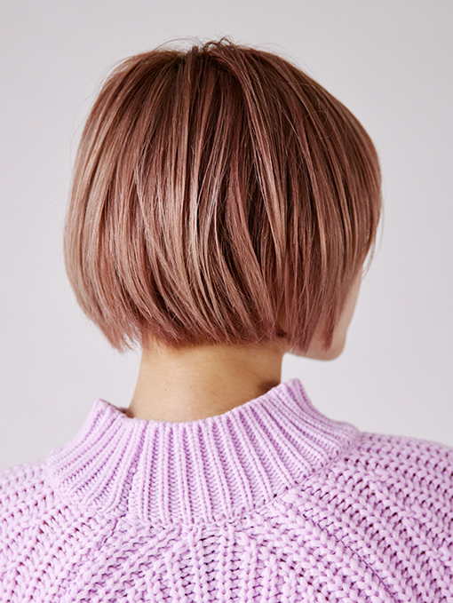 内巻きショートボブ